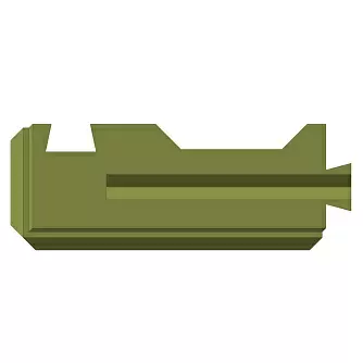 Забор BRICK Блок угловой правый оливковый в "Строй-Ресурсе"