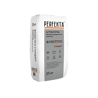 Штукатурка цементная универсальная Perfekta Фронтпро Стандарт, 25 кг в "Строй-Ресурсе"
