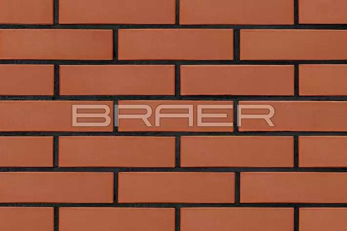 Кирпич облицовочный (промо) BRAER Красный 1, гладкий, 1,0НФ купить в "Строй-Ресурсе"
