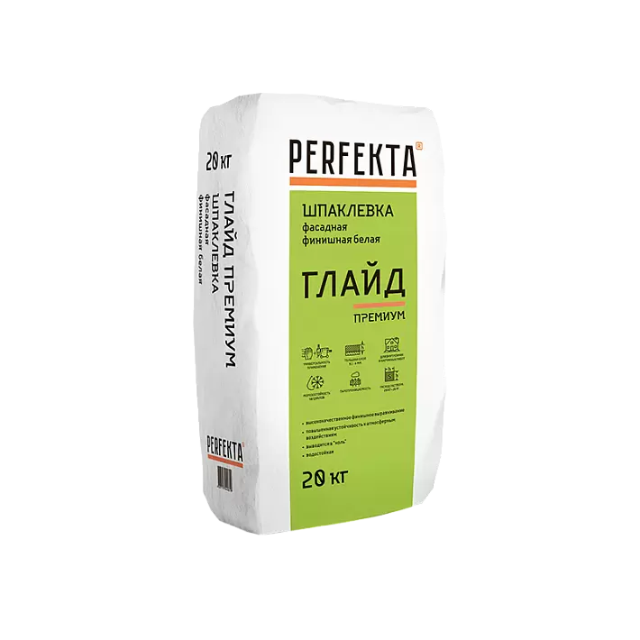 Шпаклевка цементная финишная Perfekta Глайд премиум, 20 кг в "Строй-Ресурсе" Шпаклевка цементная финишная Perfekta Глайд премиум, 20 кг купить в "Строй-Ресурсе"