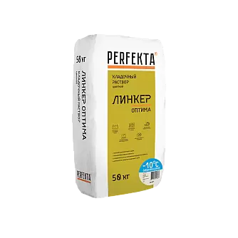 Кладочный раствор Perfekta Линкер Оптима Зимняя белый, 50 кг в "Строй-Ресурсе"