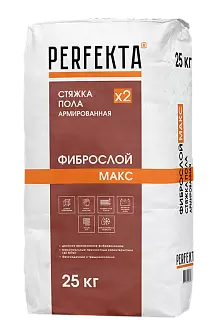 Стяжка пола Perfekta армированная Фиброслой Макс, 25 кг в "Строй-Ресурсе"