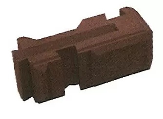 Забор BRICK Блок угловой правый венге в "Строй-Ресурсе"