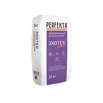 Клей монтажный для теплоизоляции Perfekta Экотек, 25 кг в "Строй-Ресурсе"