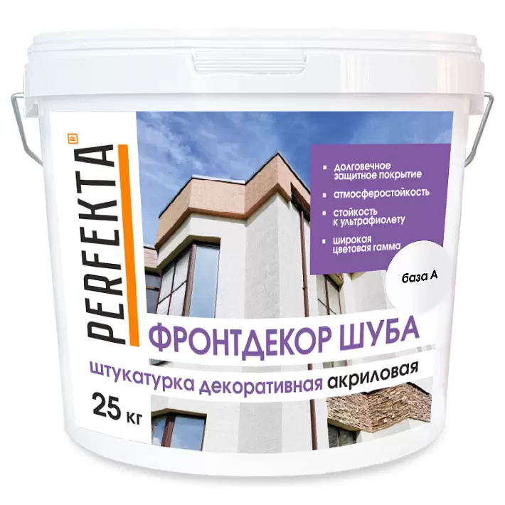 Штукатурка декоративная акриловая Фронтдекор Шуба база А, 25 кг в "Строй-Ресурсе" Штукатурка декоративная акриловая Фронтдекор Шуба база А, 25 кг купить в "Строй-Ресурсе"