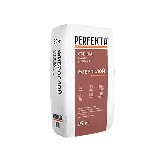 Стяжка пола Perfekta толстослойная Фиброслой, 25 кг в "Строй-Ресурсе"