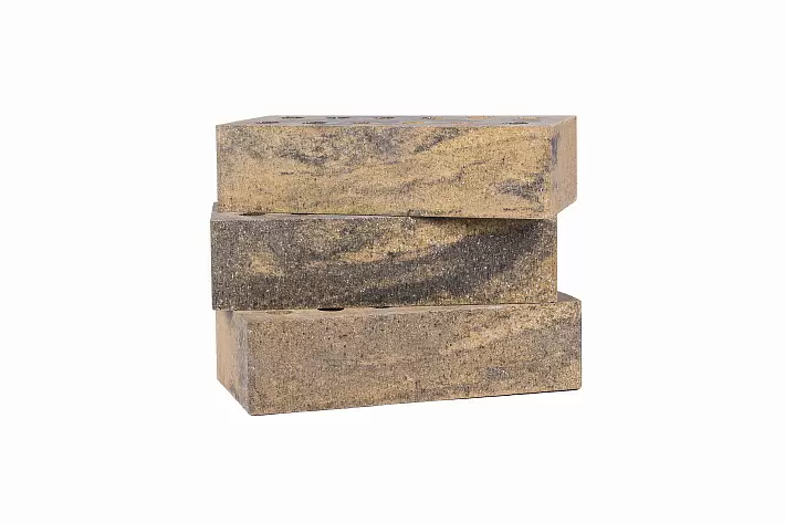 Кирпич колотый облицовочный СПК М150 0,8НФ полнотелый Темный Янтарь купить в "Строй-Ресурсе"