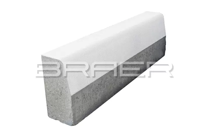 Бордюрный камень BRAER БР100.30.15 белый тест купить в "Строй-Ресурсе"