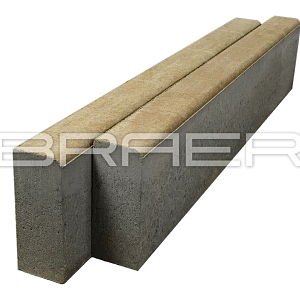 Бордюр тротуарный BRAER БР100.20.8 Color Mix тип 32 фотография