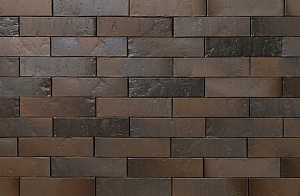 Кирпич облицовочный (промо) BRAER Браер кладка 2 Нуар Терра, 1,0НФ фотография
