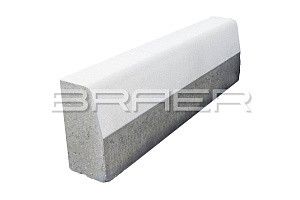 Бордюрный камень BRAER БР100.30.15 белый тест фотография